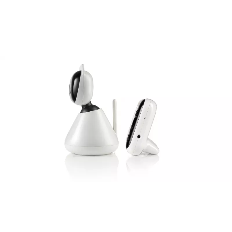 Motorola PIP1500 babyphone com vídeo, ecrã a cores de 5 polegadas, 480 x 272, FHSS, alcance de 300 m, comunicação bidirecional, visão noturna por infravermelhos, monitorização da temperatura ambiente, branco/preto