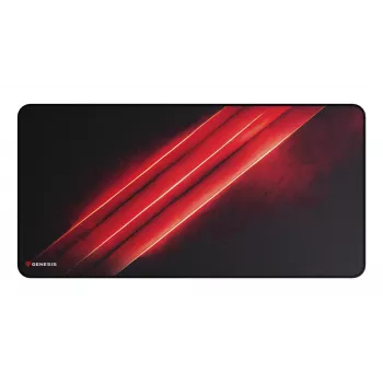 Tapete de rato gaming GENESIS Carbon 500 Maxi Flash G2 preto, vermelho