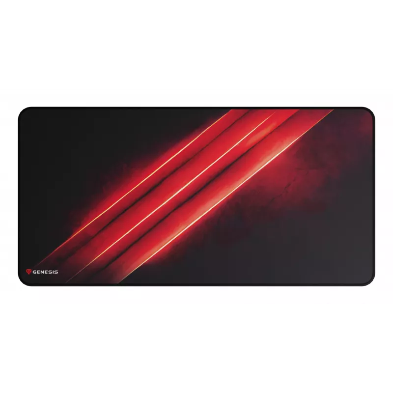 Tapete de rato gaming GENESIS Carbon 500 Maxi Flash G2 preto, vermelho