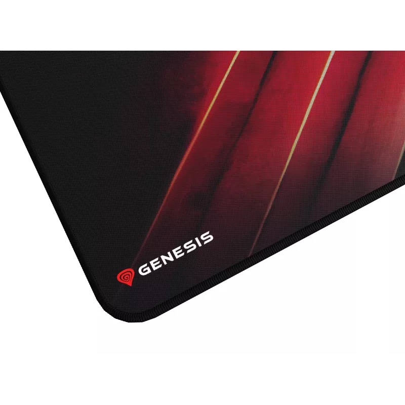 Tapete de rato gaming GENESIS Carbon 500 Maxi Flash G2 preto, vermelho