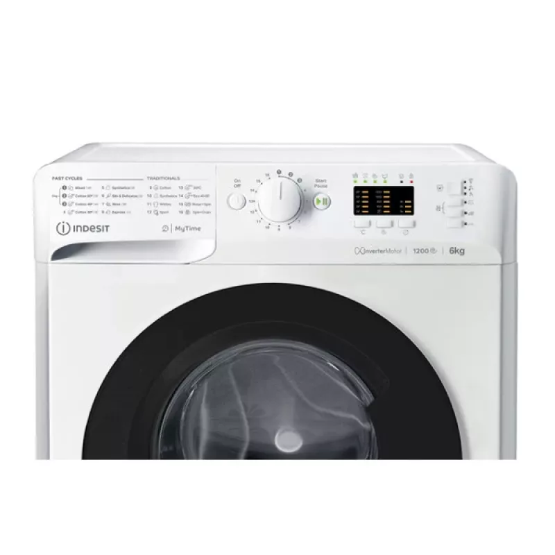 Máquina de lavar roupa Indesit MTWSA 61294 WK EE de carga frontal 6 kg 1151 rpm Branco