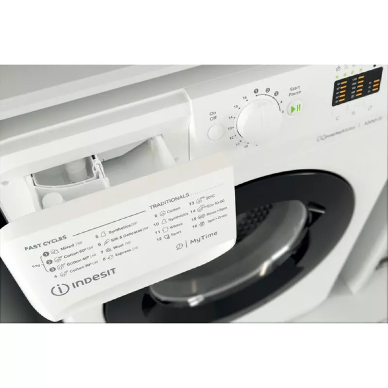 Máquina de lavar roupa Indesit MTWSA 61294 WK EE de carga frontal 6 kg 1151 rpm Branco
