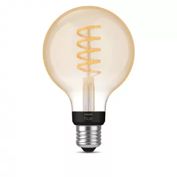 Lâmpada inteligente Philips G93 Globe E27 — LED 7 W, Bluetooth e Zigbee, 95×150 mm