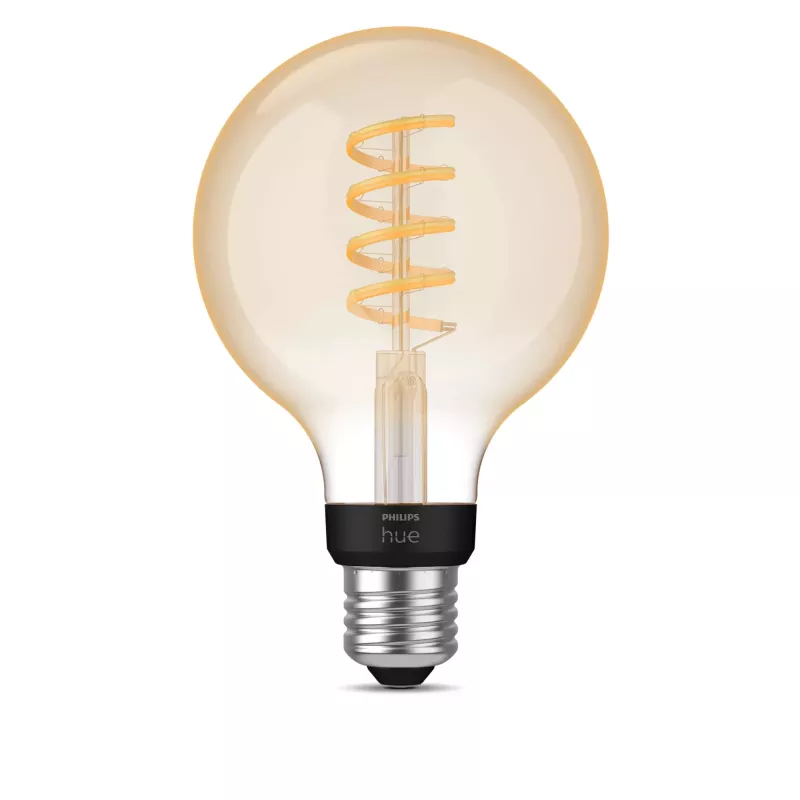 Lâmpada inteligente Philips G93 Globe E27 — LED 7 W, Bluetooth e Zigbee, 95×150 mm