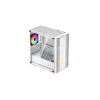 Caixa para PC DeepCool CC360 WH ARGB Mini Tower Branco — Micro-ATX/Mini-ITX, vidro temperado, 2x 3,5 polegadas + 3x 2,5 polegadas, 2x ventoinhas frontais de 120 mm