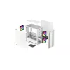 Caixa para PC DeepCool CC360 WH ARGB Mini Tower Branco — Micro-ATX/Mini-ITX, vidro temperado, 2x 3,5 polegadas + 3x 2,5 polegadas, 2x ventoinhas frontais de 120 mm