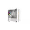 Caixa para PC DeepCool CC360 WH ARGB Mini Tower Branco — Micro-ATX/Mini-ITX, vidro temperado, 2x 3,5 polegadas + 3x 2,5 polegadas, 2x ventoinhas frontais de 120 mm