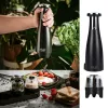 Adler AD 4449B conjunto de moinhos elétricos de sal e pimenta, 3 moinhos, mós de cerâmica, carregamento USB-C, bateria de lítio, 7 W, 150 ml, preto mate