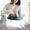 Ferro de engomar a vapor Tefal Puregliss FV8066 sola Durilium AirGlide Autoclean 3000 W Preto, Azul