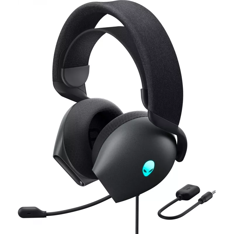 Headset Alienware AW520H com fios para gaming com arco de cabeça cinzento