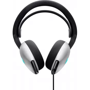 Headset Alienware AW520H com fios para gaming com arco de cabeça branco