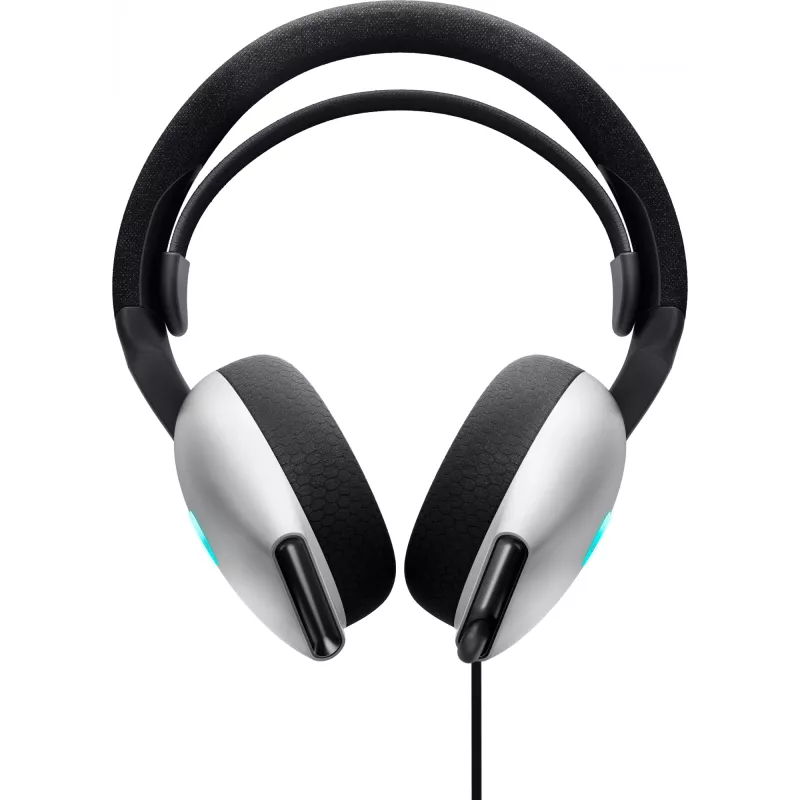 Headset Alienware AW520H com fios para gaming com arco de cabeça branco