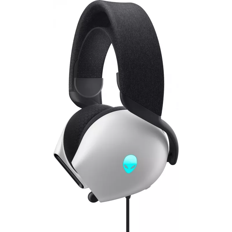 Headset Alienware AW520H com fios para gaming com arco de cabeça branco