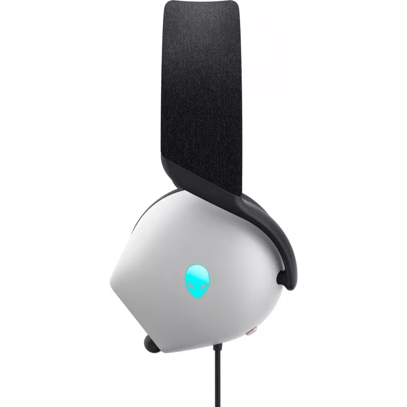 Headset Alienware AW520H com fios para gaming com arco de cabeça branco