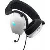 Headset Alienware AW520H com fios para gaming com arco de cabeça branco