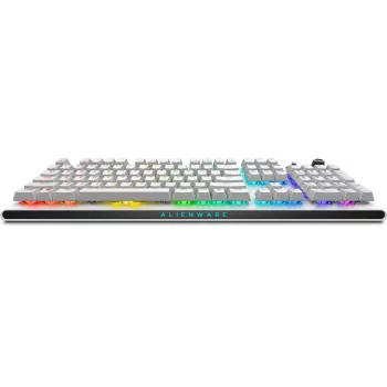 Teclado Alienware Tri-Mode AW920K para gaming USB + RF Wireless + Bluetooth branco