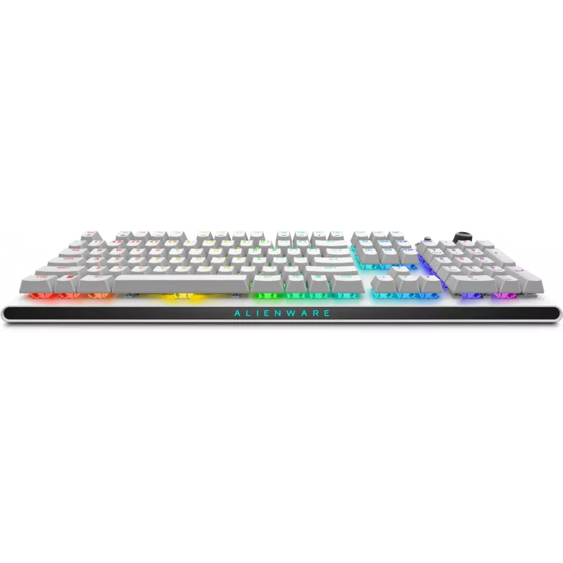 Teclado Alienware Tri-Mode AW920K para gaming USB + RF Wireless + Bluetooth branco