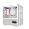 DeepCool CH560 Digital WH caixa de PC Mid-Tower, E-ATX/ATX, vidro temperado, 3 ventoinhas ARGB de 140 mm, ecrã de estado digital, USB-C, branca