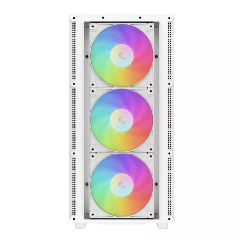 DeepCool CH560 Digital WH caixa de PC Mid-Tower, E-ATX/ATX, vidro temperado, 3 ventoinhas ARGB de 140 mm, ecrã de estado digital, USB-C, branca