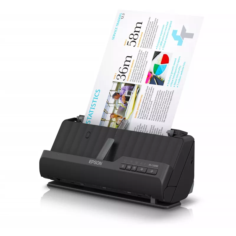 Epson ES-C320W ADF + Digitalizador de alimentação 600 x 600 DPI A4 preto