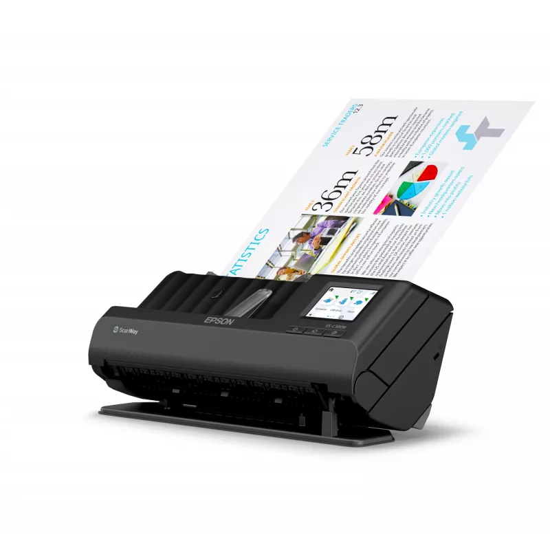 Epson ES-C380W ADF + Digitalizador de alimentação 600 x 600 DPI A4 preto