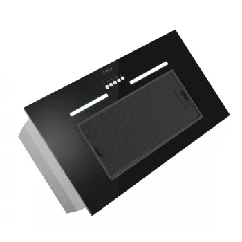 Exaustor de encastrar CANDY CPY5MBG, 520 mm, 298 m³/h, vidro preto, extração/recirculação