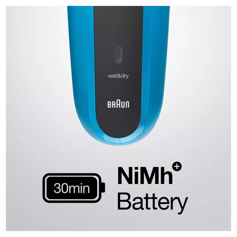 Máquina de barbear elétrica Braun Series 3 310BT – máquina de barbear com lâmina húmida e seca com acessórios de aparador de barba