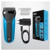 Máquina de barbear elétrica Braun Series 3 310BT – máquina de barbear com lâmina húmida e seca com acessórios de aparador de barba