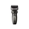 Panasonic ES-RW33 máquina de barbear elétrica de lâminas, Wet & Dry, sem fios, aparador retrátil, autonomia de 30 min, preto/prateado