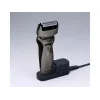 Panasonic ES-RW33 máquina de barbear elétrica de lâminas, Wet & Dry, sem fios, aparador retrátil, autonomia de 30 min, preto/prateado