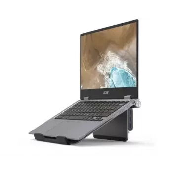 Suporte para portátil Acer HP.DSCAB.012 para portáteis de 11,6–15,6 polegadas, prateado, 270×45×300 mm, 0,821 kg