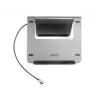 Acer HP.DSCAB.012 suporte para portátil com docking 5 em 1 (USB-C, HDMI, 3x USB-A), para portáteis de 11,6 a 15,6 polegadas, alumínio, prateado, 270 x 45 x 300 mm