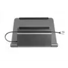 Acer HP.DSCAB.012 suporte para portátil com docking 5 em 1 (USB-C, HDMI, 3x USB-A), para portáteis de 11,6 a 15,6 polegadas, alumínio, prateado, 270 x 45 x 300 mm