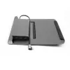 Acer HP.DSCAB.012 suporte para portátil com docking 5 em 1 (USB-C, HDMI, 3x USB-A), para portáteis de 11,6 a 15,6 polegadas, alumínio, prateado, 270 x 45 x 300 mm