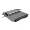 Acer HP.DSCAB.012 suporte para portátil com docking 5 em 1 (USB-C, HDMI, 3x USB-A), para portáteis de 11,6 a 15,6 polegadas, alumínio, prateado, 270 x 45 x 300 mm