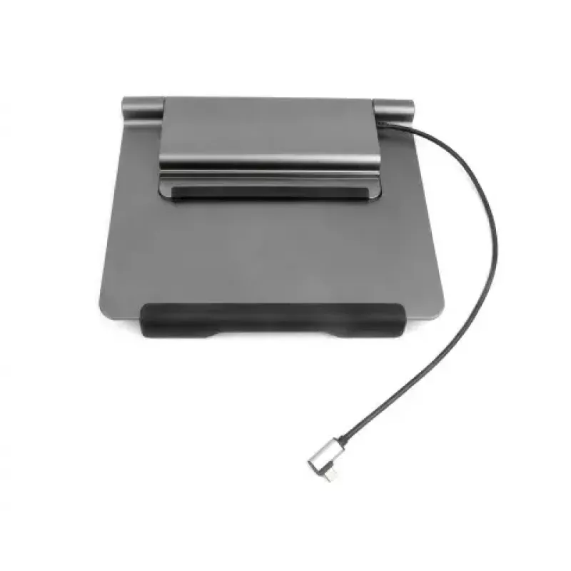 Acer HP.DSCAB.012 suporte para portátil com docking 5 em 1 (USB-C, HDMI, 3x USB-A), para portáteis de 11,6 a 15,6 polegadas, alumínio, prateado, 270 x 45 x 300 mm