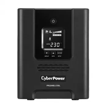 UPS (fonte de alimentação ininterrupta) CyberPower PR2200ELCDSL Line-Interactive 2,2 kVA 1980 W 9 tomadas AC