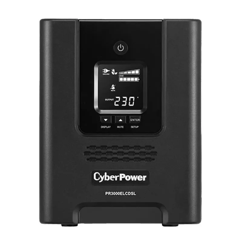 UPS (fonte de alimentação ininterrupta) CyberPower PR3000ELCDSL Line-Interactive 3 kVA 2700 W 9 tomadas AC