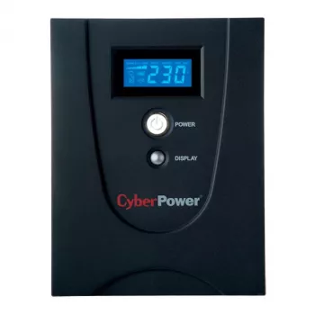 Fonte de alimentação ininterrupta CYBERPOWER VALUE2200EILCD, 2,2 kVA (1320 W), 6 saídas AC, AVR, LCD, torre, 230 V