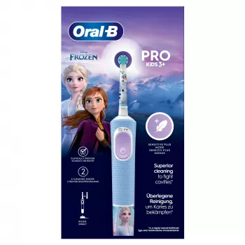Escova de dentes rotativa infantil Oral-B Pro Kids azul-claro