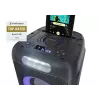 Sharp PS-949 XParty Street Beat coluna para festas, 132 W, Bluetooth 5.0, bateria integrada, 12 h de reprodução, IPX4, USB/AUX, espetáculo de luzes LED, preta