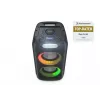 Sharp PS-949 XParty Street Beat coluna para festas, 132 W, Bluetooth 5.0, bateria integrada, 12 h de reprodução, IPX4, USB/AUX, espetáculo de luzes LED, preta