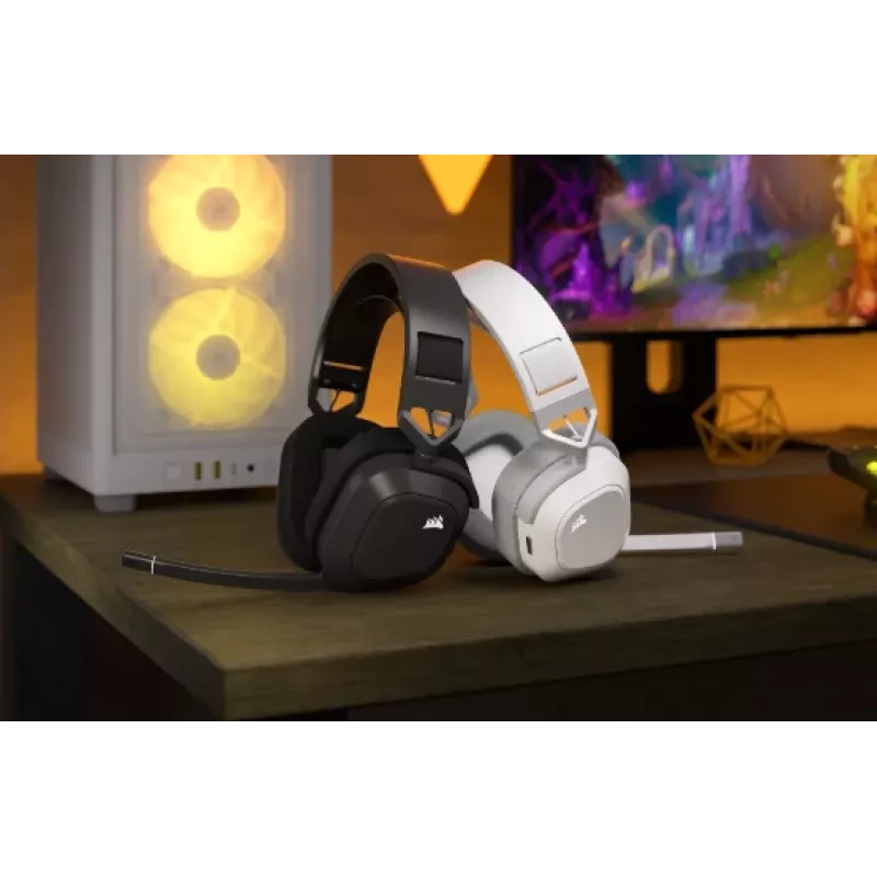 Headset gaming CORSAIR HS80 Max - sem fios - Steel Gray