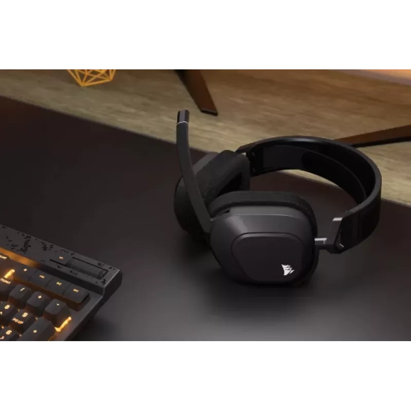 Headset gaming CORSAIR HS80 Max - sem fios - Steel Gray