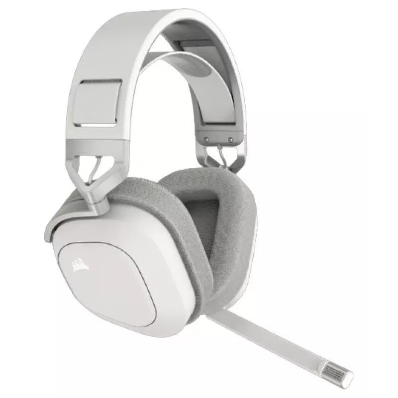 Headset gaming CORSAIR HS80 MAX – sem fios – branco