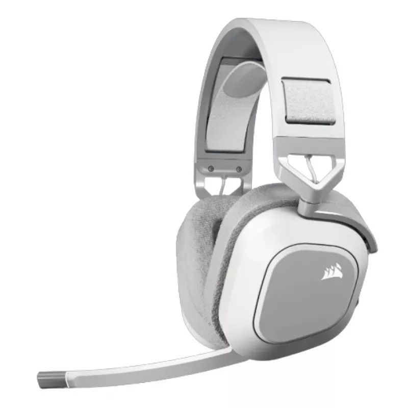 Headset gaming CORSAIR HS80 MAX – sem fios – branco