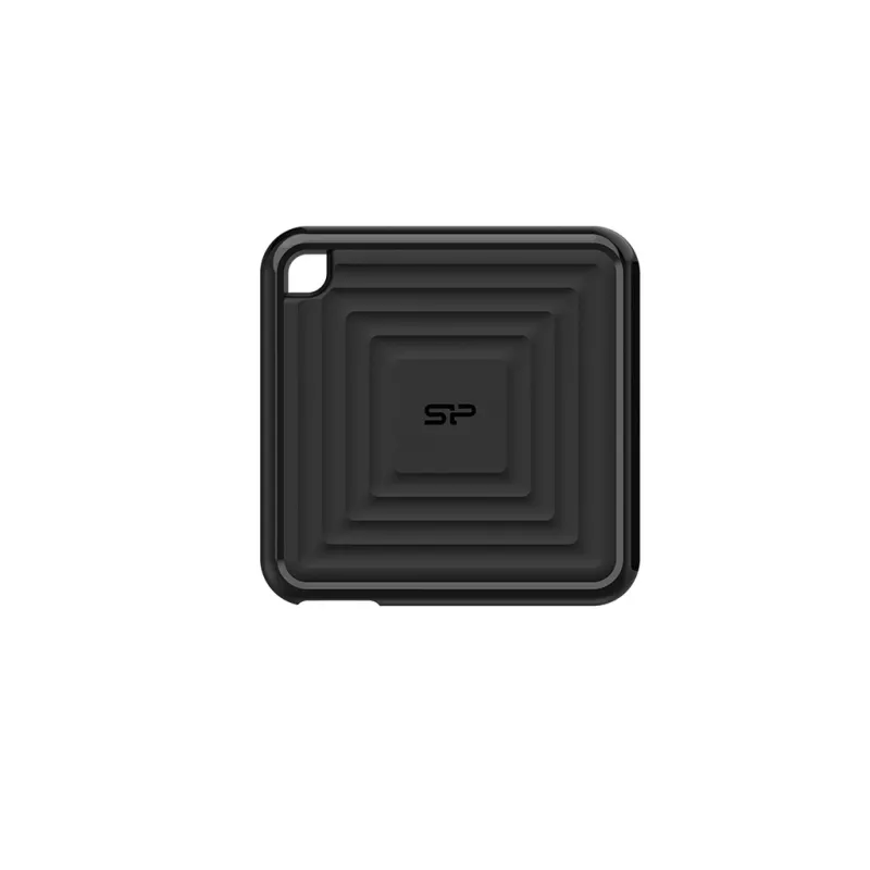 SSD portátil SILICON POWER - Pc60 - 2TB - USB 3.2 - preto