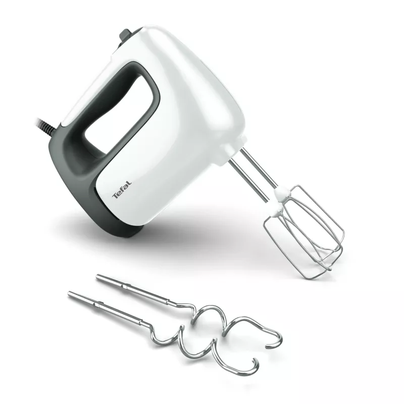 Batedeira de mão Tefal Prep'Mix HT4621 — 500 W, 5 velocidades, batedores metálicos, branco