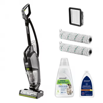 Bissell CrossWave Hydrosteam Pet Pro aspirador com bateria AC aspirador de líquidos e pós sem saco 0 L 1100 W preto, prateado