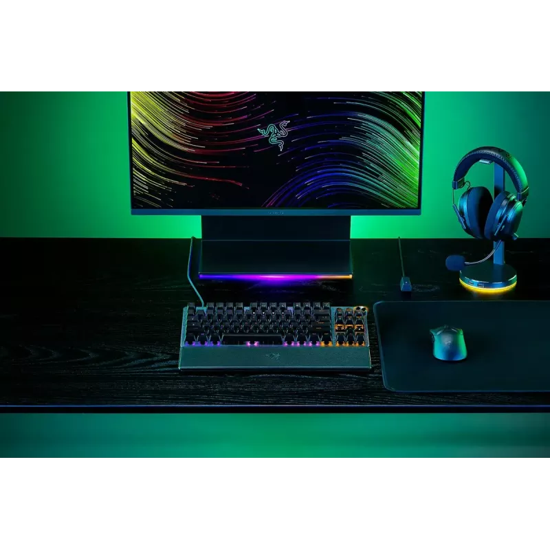Teclado Razer Huntsman V3 Pro Tenkeyless switch ótico RGB preto